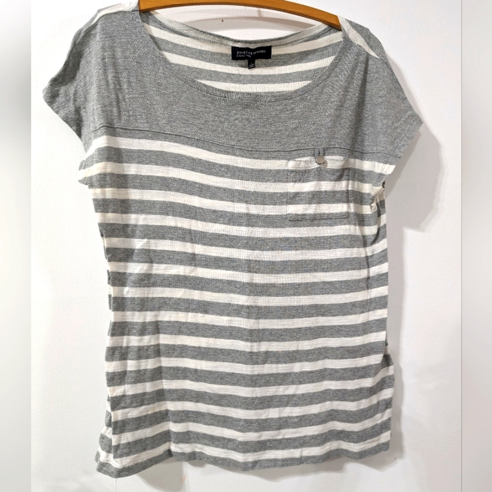 Jones New York Boat Meck Blouse Signature Size L